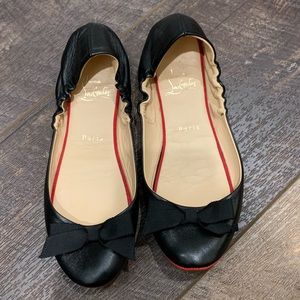 Christian Louboutin Black Flats